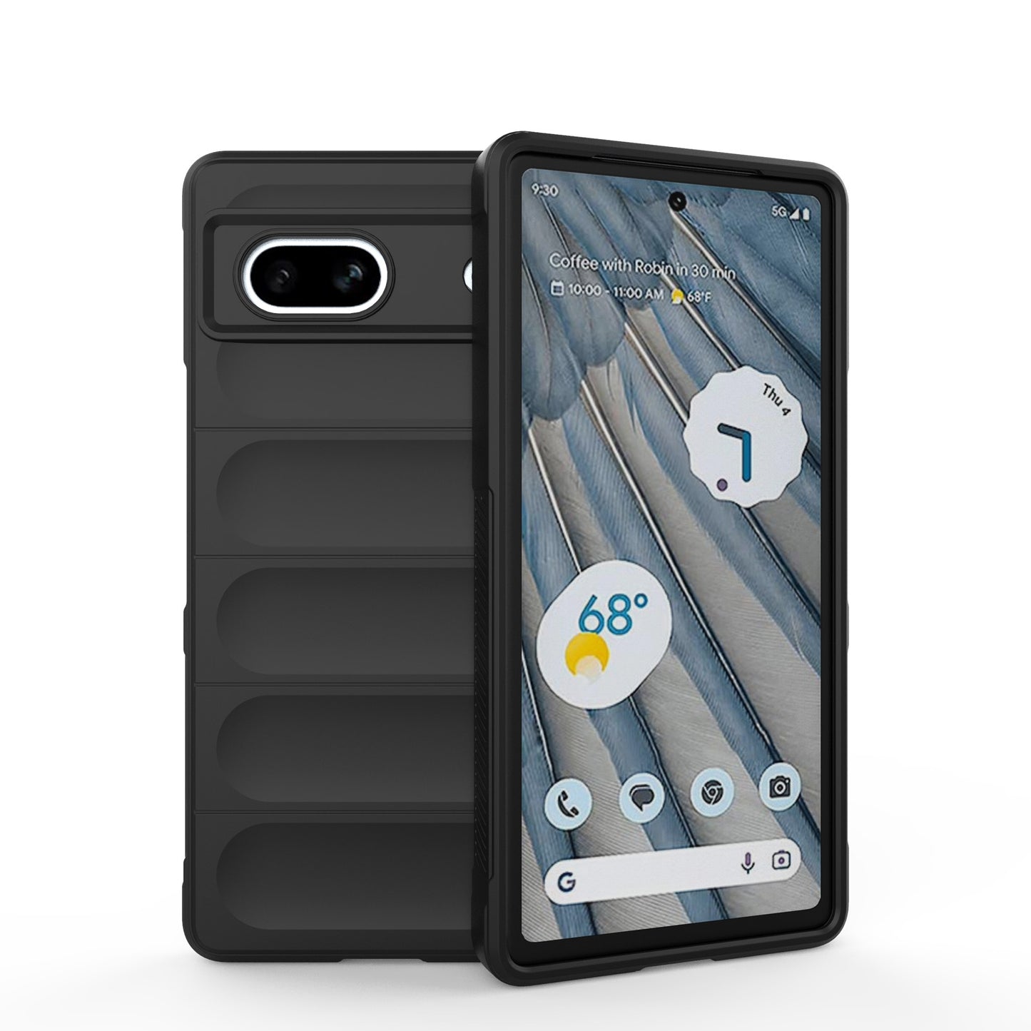 Google Pixel 7a Magic Shield TPU + Flannel Phone Case - Stylish, Durable, and Lightweight Protection