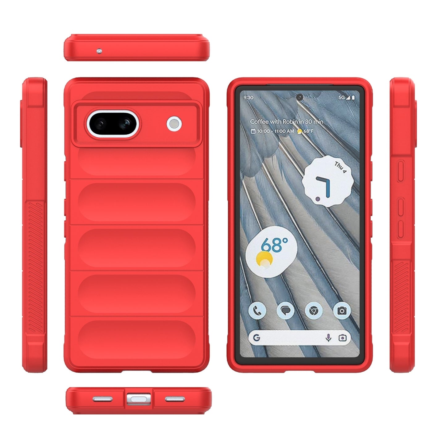 Google Pixel 7a Magic Shield TPU + Flannel Phone Case - Stylish, Durable, and Lightweight Protection