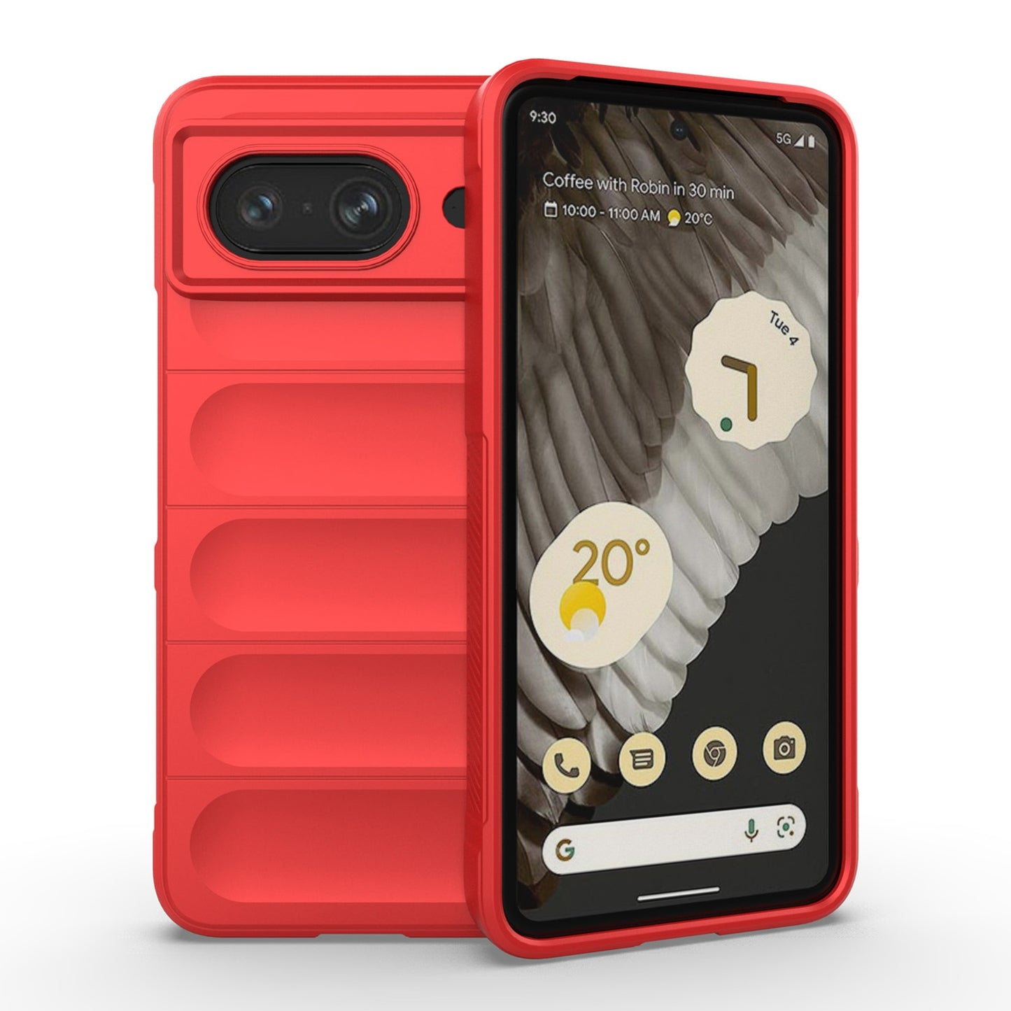 Google Pixel 8 5G Magic Shield TPU + Flannel Phone Case - Stylish, Durable, and Lightweight Protection