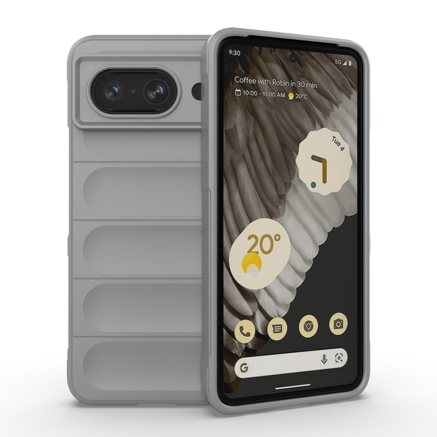 Google Pixel 8 5G Magic Shield TPU + Flannel Phone Case - Stylish, Durable, and Lightweight Protection