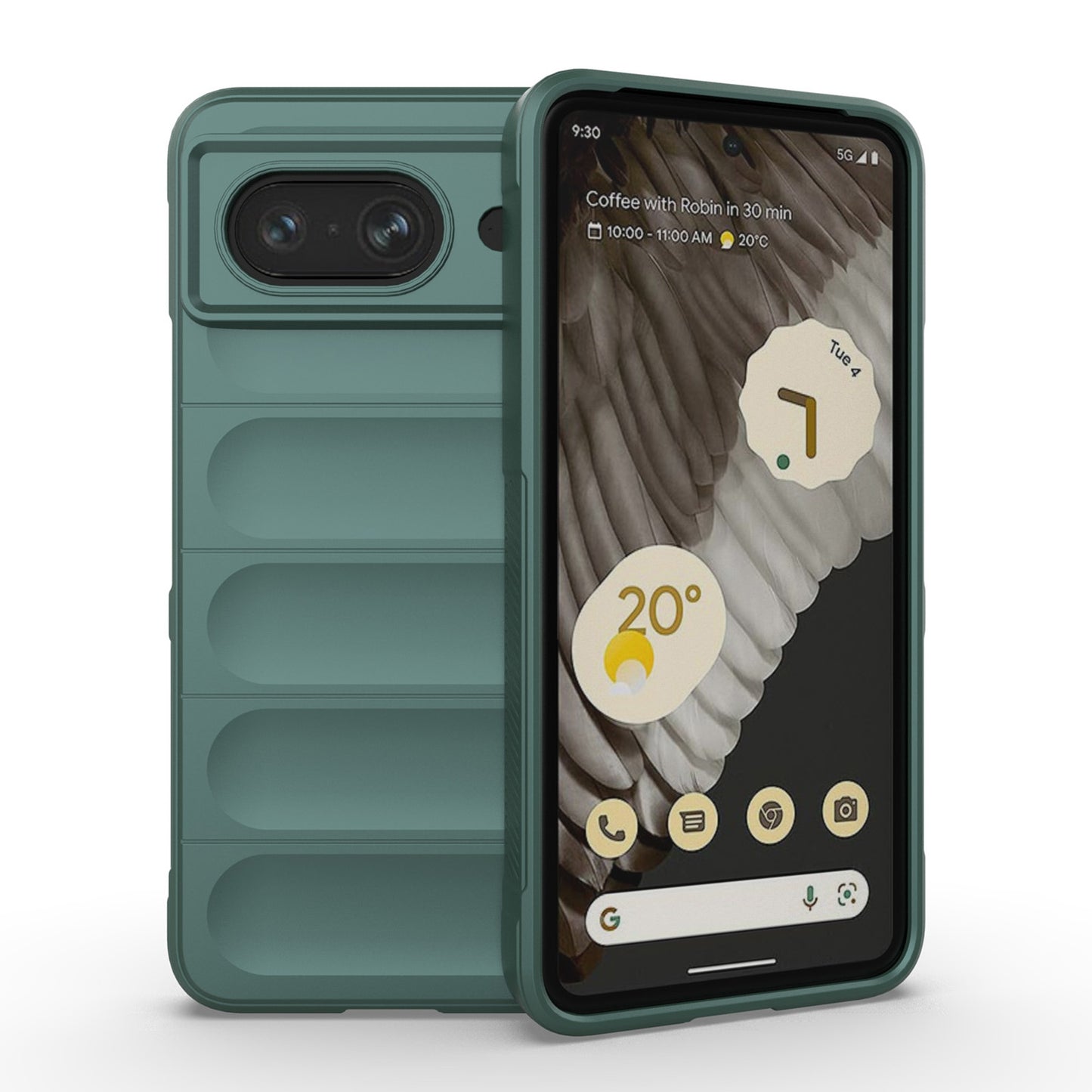 Google Pixel 8 5G Magic Shield TPU + Flannel Phone Case - Stylish, Durable, and Lightweight Protection