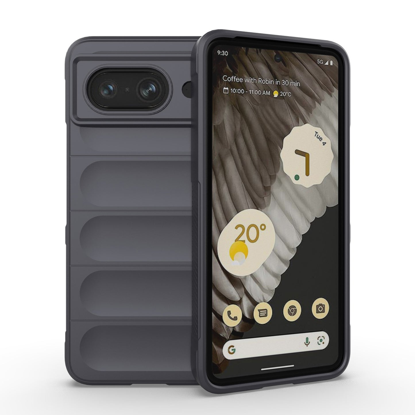 Google Pixel 8 5G Magic Shield TPU + Flannel Phone Case - Stylish, Durable, and Lightweight Protection