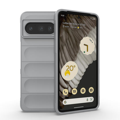 Google Pixel 8 Pro 5G Magic Shield TPU + Flannel Phone Case - Stylish, Durable, and Lightweight Protection