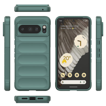 Google Pixel 8 Pro 5G Magic Shield TPU + Flannel Phone Case - Stylish, Durable, and Lightweight Protection