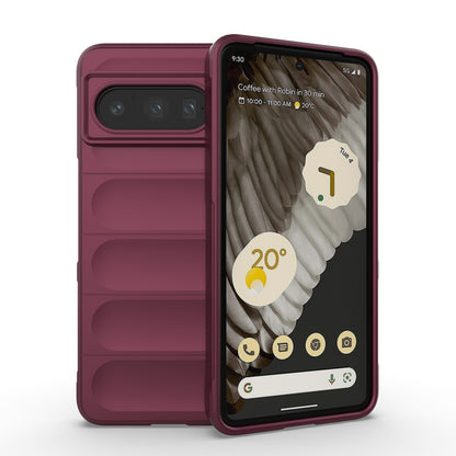 Google Pixel 8 Pro 5G Magic Shield TPU + Flannel Phone Case - Stylish, Durable, and Lightweight Protection