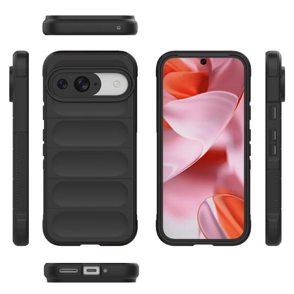 Google Pixel 9 Pro 5G Magic Shield TPU + Flannel Phone Case - Stylish, Durable, and Lightweight Protection