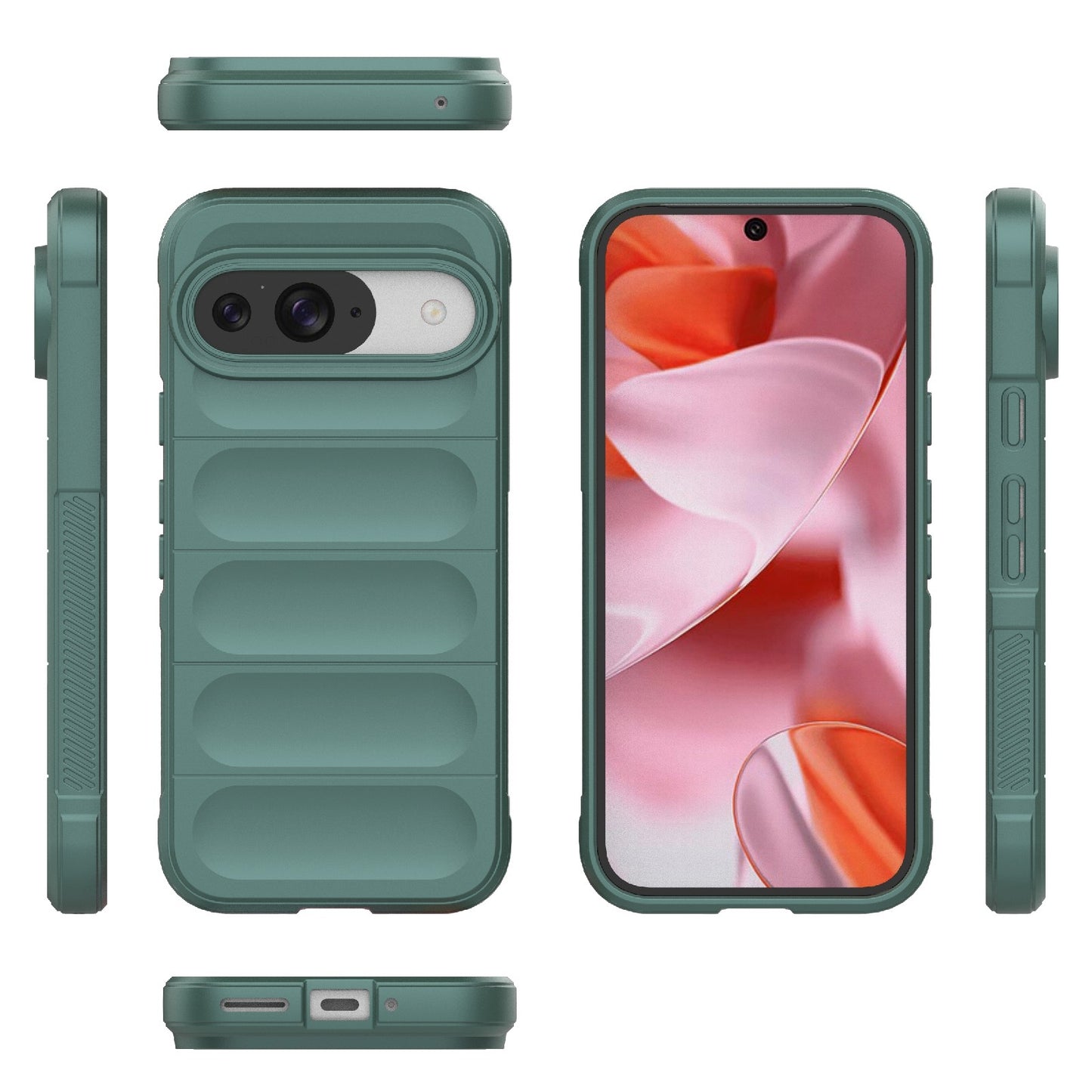 Google Pixel 9 Pro 5G Magic Shield TPU + Flannel Phone Case - Stylish, Durable, and Lightweight Protection