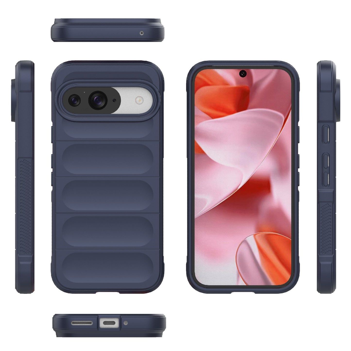 Google Pixel 9 Pro 5G Magic Shield TPU + Flannel Phone Case - Stylish, Durable, and Lightweight Protection