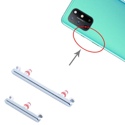 OnePlus 8T Replacement Power & Volume Control Buttons (Silver) - Compatible, Fully Tested, Easy Install