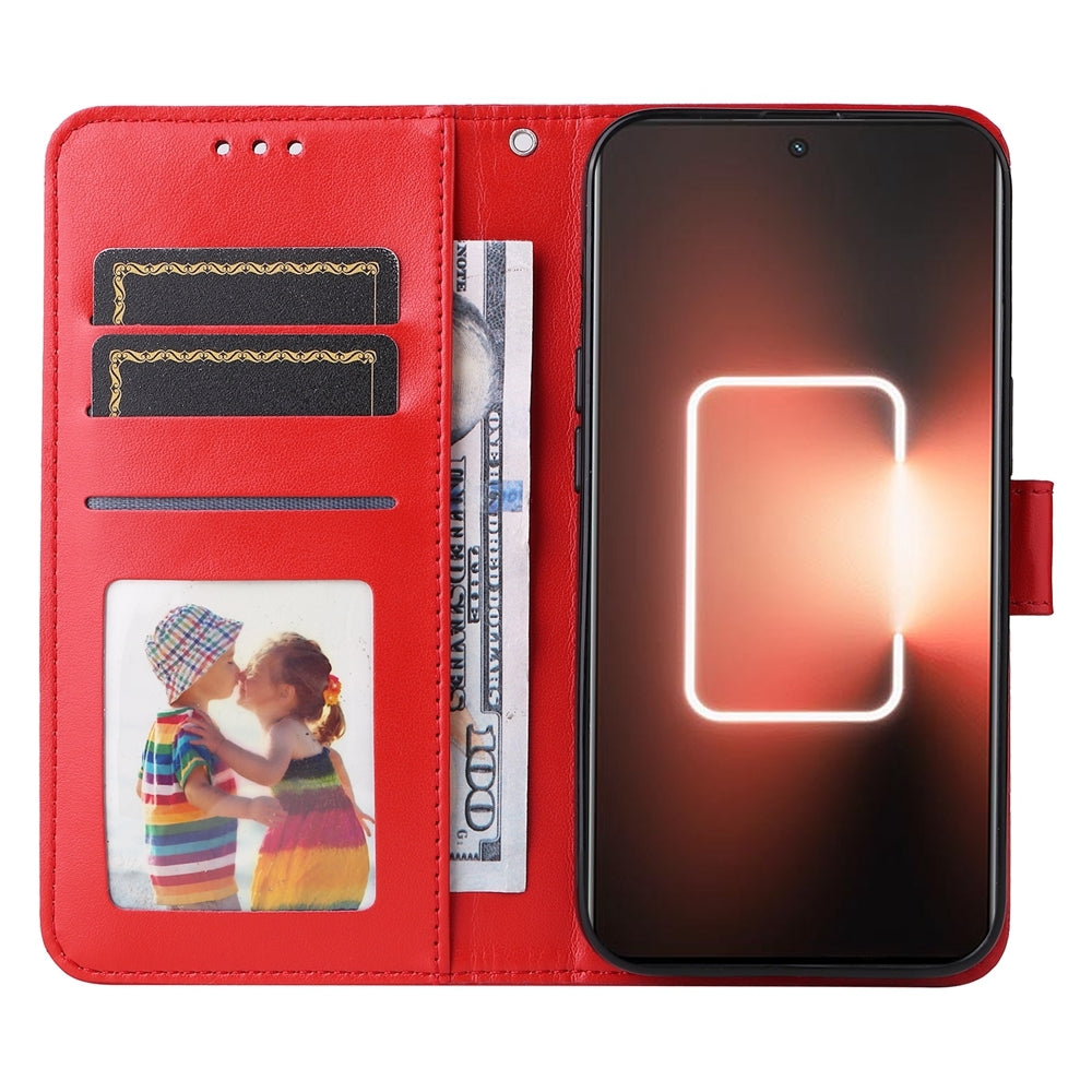 Realme GT Neo 5 5G Sunflower Embossed Leather Wallet Phone Case with Kickstand and Card Holder