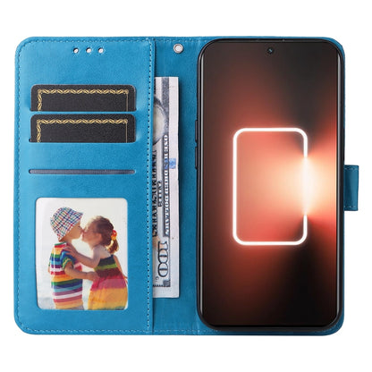 Realme GT Neo 5 5G Sunflower Embossed Leather Wallet Phone Case with Kickstand and Card Holder