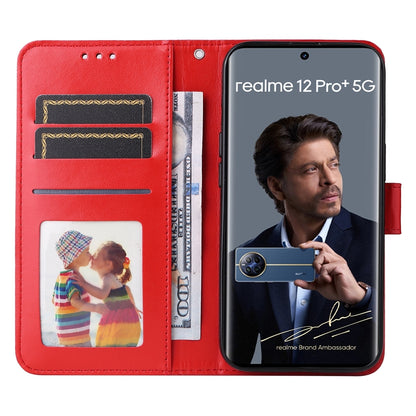 Realme 12 Pro+ Sunflower Embossed Leather Wallet Phone Case with Kickstand and Card Holder