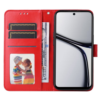 Realme C65 4G Sunflower Embossed Leather Wallet Phone Case with Kickstand and Card Holder