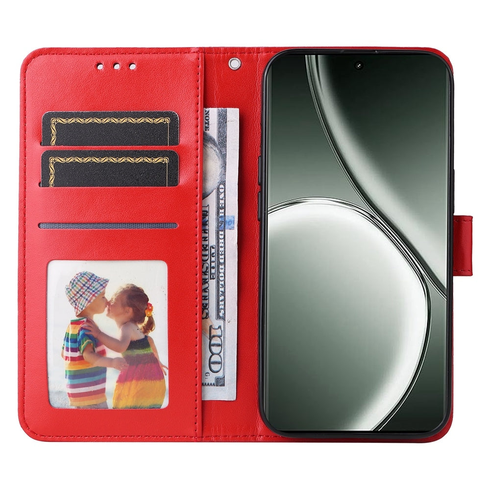 Realme GT Neo6 SE Sunflower Embossed Leather Wallet Phone Case with Kickstand and Card Holder