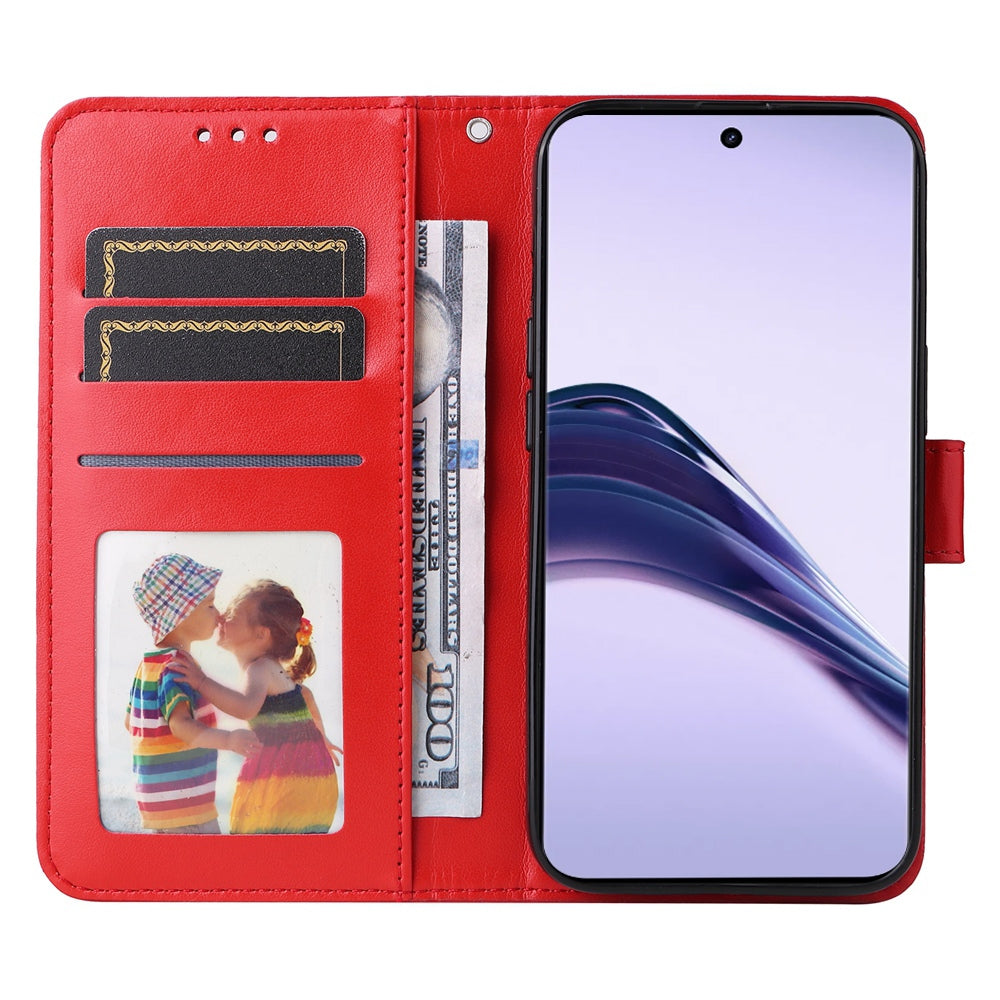 Realme P1 Pro Global Sunflower Embossed Leather Wallet Phone Case with Kickstand and Card Holder