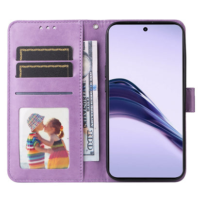 Realme 13 Pro+ Sunflower Embossed Leather Wallet Phone Case with Kickstand and Card Holder