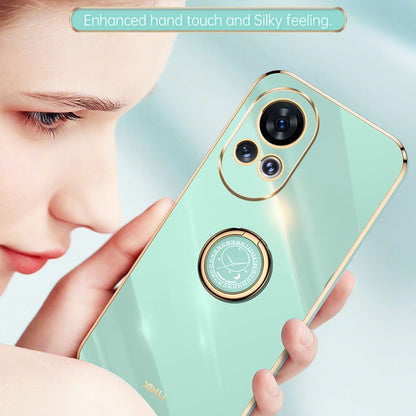 Huawei Nova 12 Pro Tough TPU Phone Case with 6D Electroplate, Straight Edge Design, and Comfortable Ring Holder