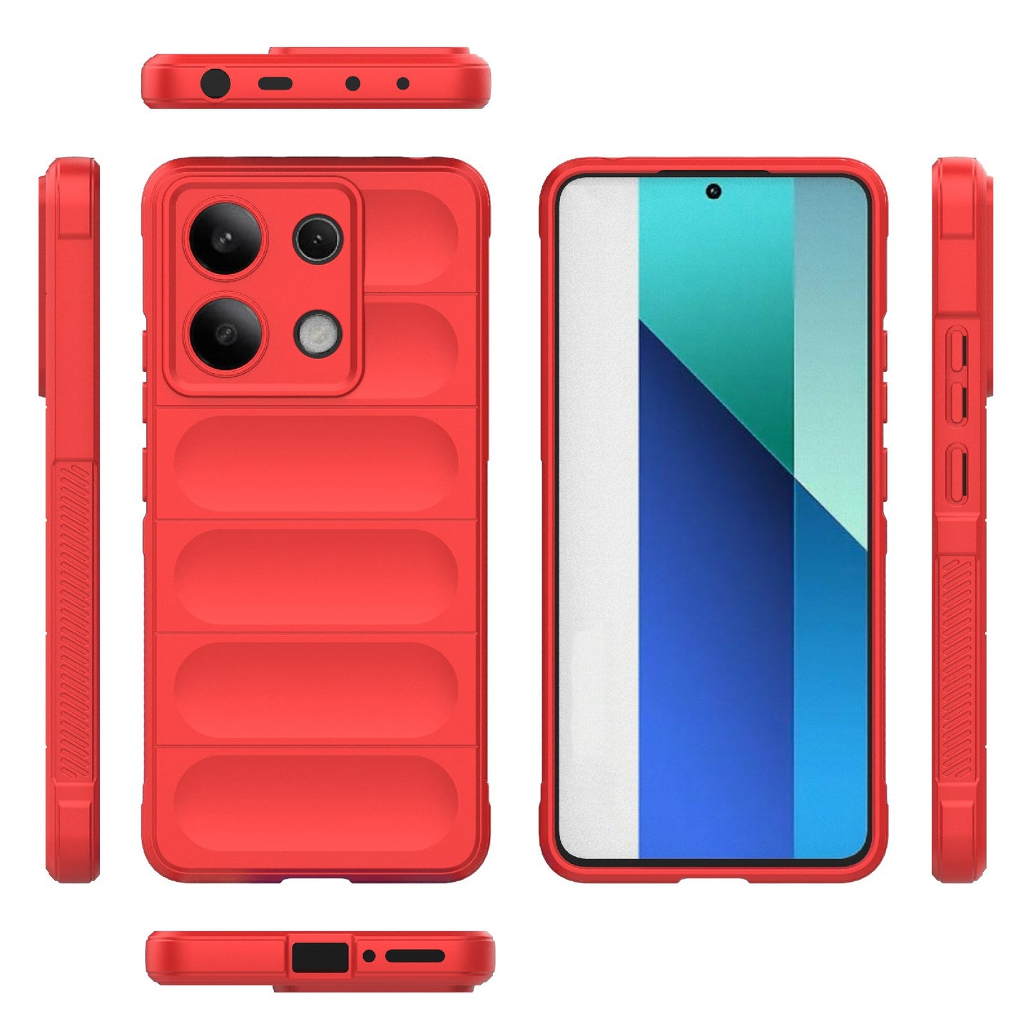 Xiaomi Redmi Note 13 4G Global Magic Shield TPU + Flannel Phone Case - Stylish, Durable, and Lightweight Protection