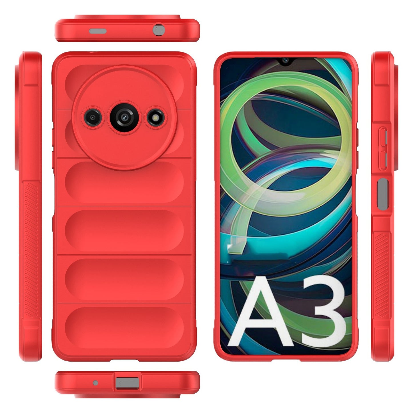 Xiaomi Redmi A3 4G Global Magic Shield TPU + Flannel Phone Case - Stylish, Durable, and Lightweight Protection