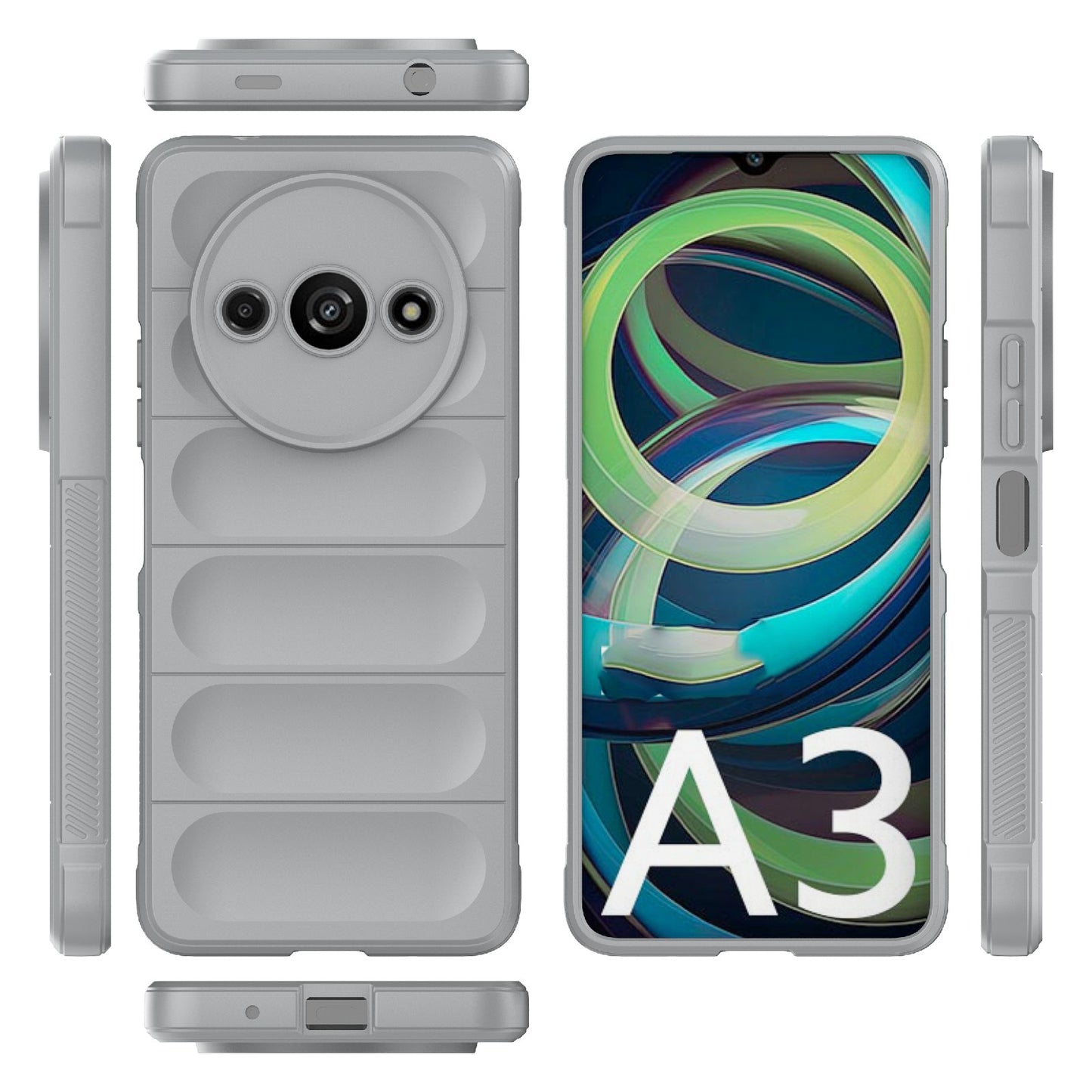 Xiaomi Redmi A3 4G Global Magic Shield TPU + Flannel Phone Case - Stylish, Durable, and Lightweight Protection