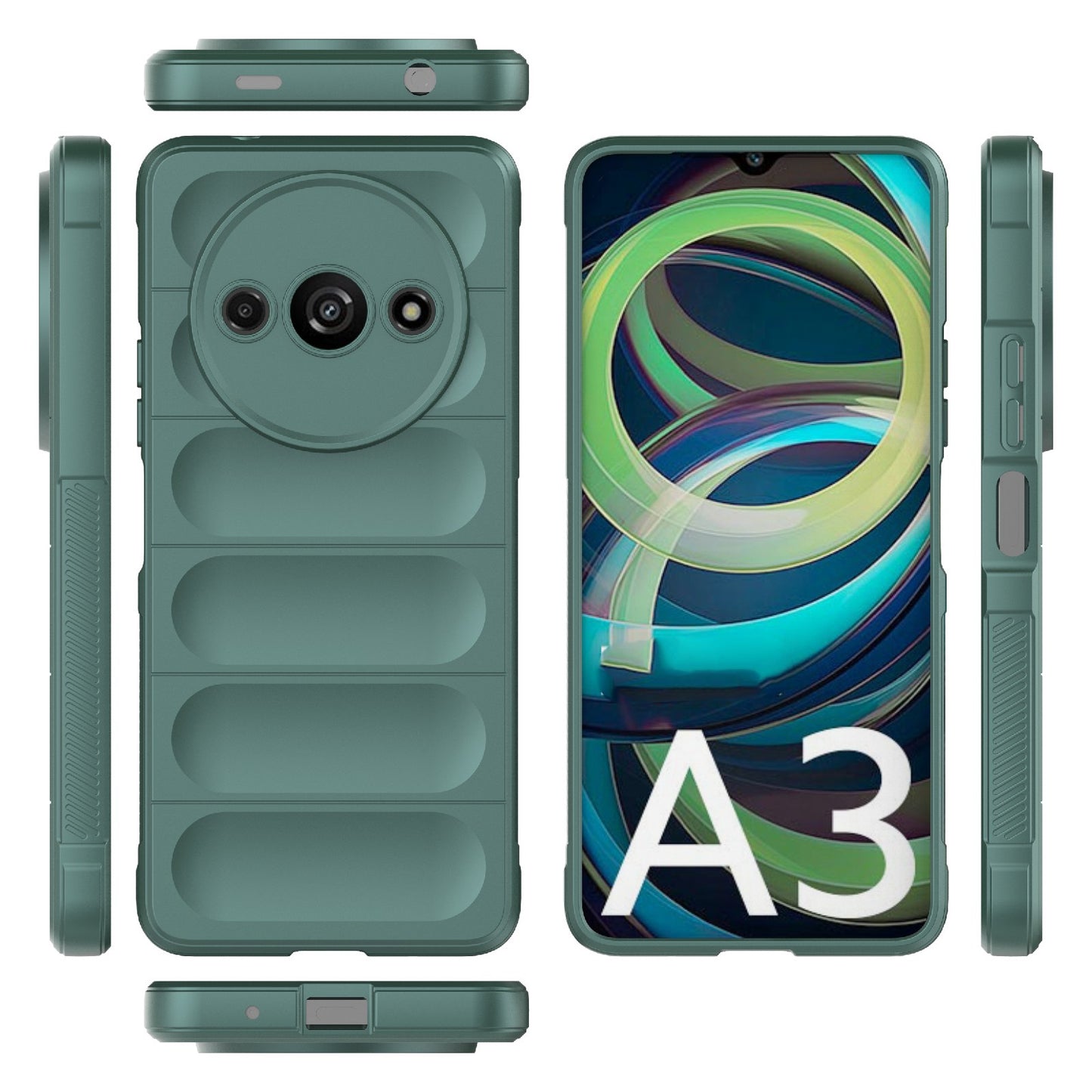 Xiaomi Redmi A3 4G Global Magic Shield TPU + Flannel Phone Case - Stylish, Durable, and Lightweight Protection