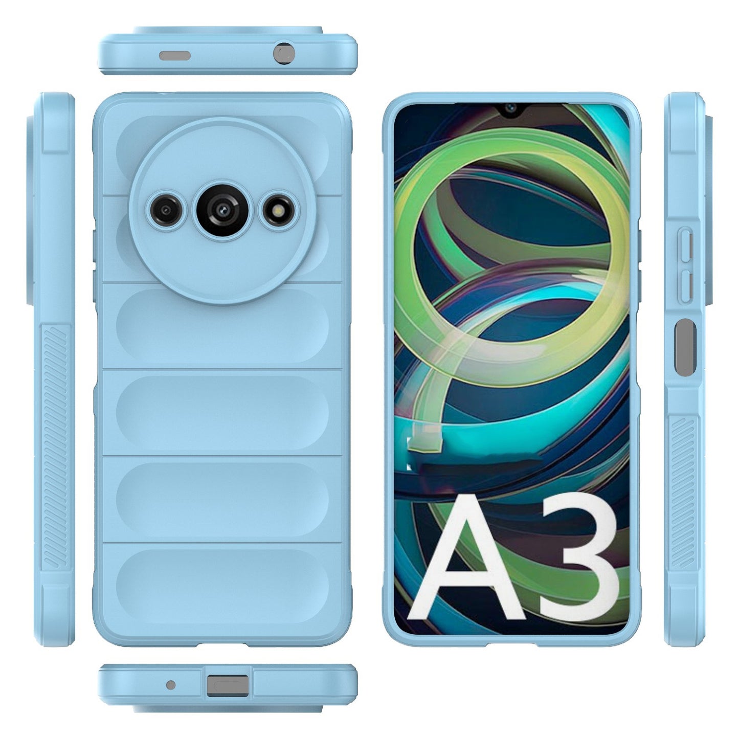 Xiaomi Redmi A3 4G Global Magic Shield TPU + Flannel Phone Case - Stylish, Durable, and Lightweight Protection