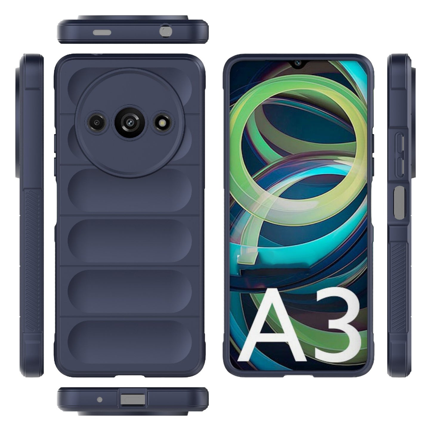 Xiaomi Redmi A3 4G Global Magic Shield TPU + Flannel Phone Case - Stylish, Durable, and Lightweight Protection