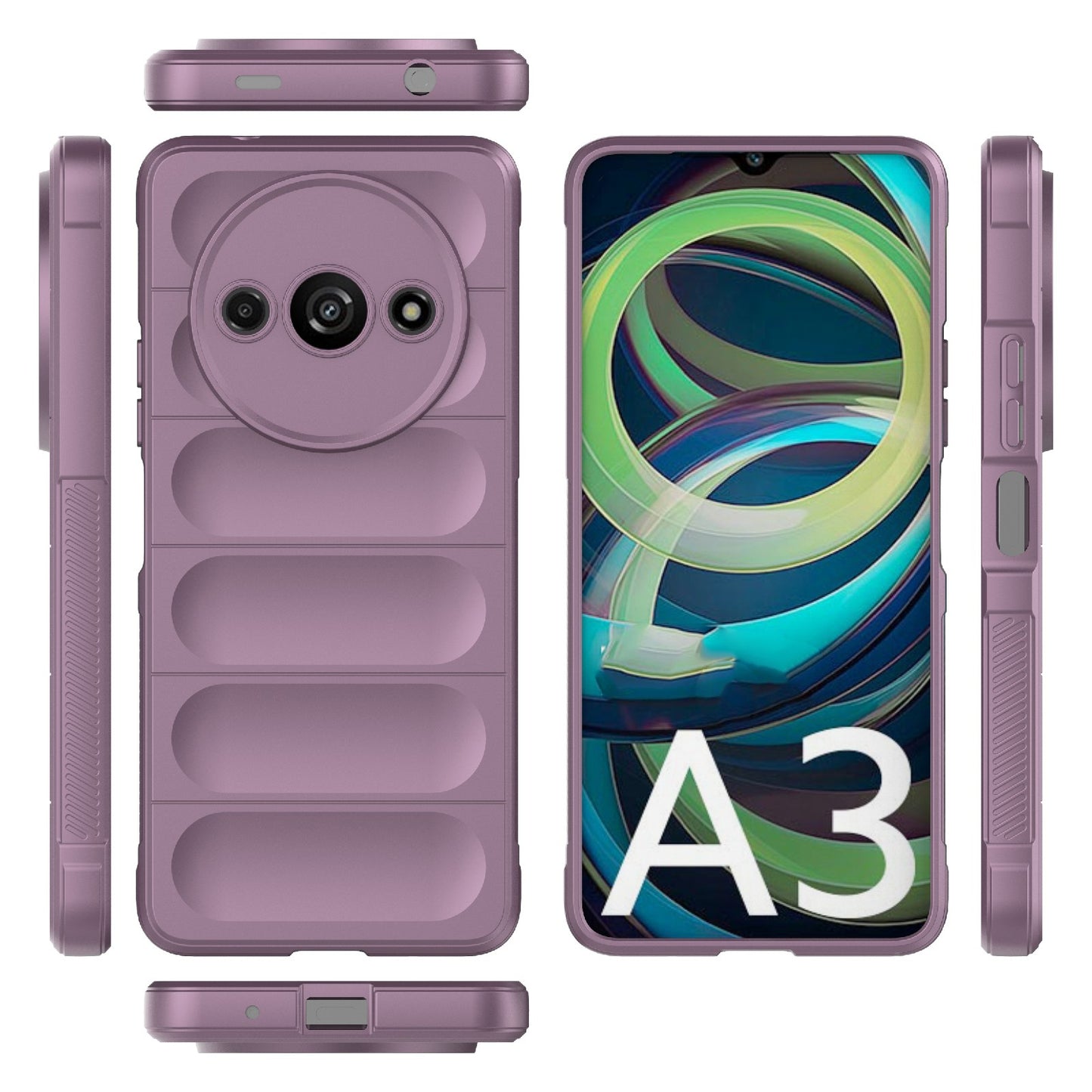 Xiaomi Redmi A3 4G Global Magic Shield TPU + Flannel Phone Case - Stylish, Durable, and Lightweight Protection