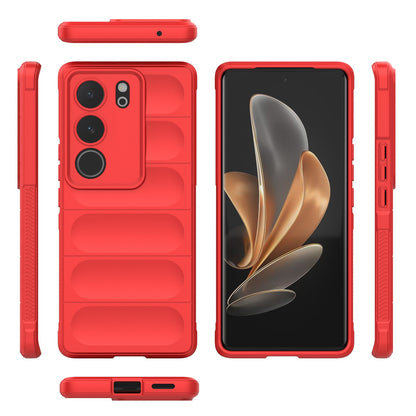 vivo S17 Magic Shield TPU + Flannel Phone Case - Stylish, Durable, and Lightweight Protection