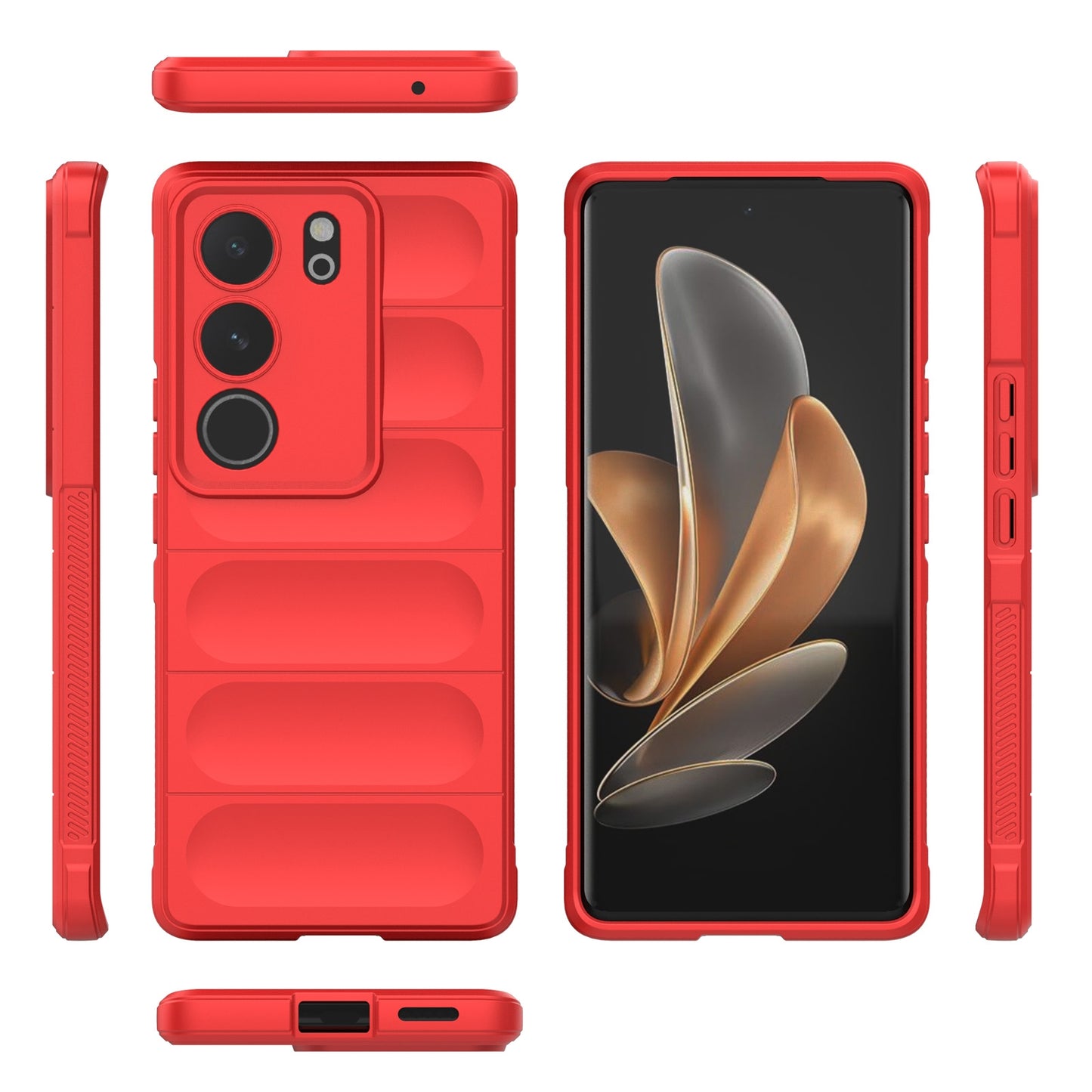 vivo S17 Pro Magic Shield TPU + Flannel Phone Case - Stylish, Durable, and Lightweight Protection