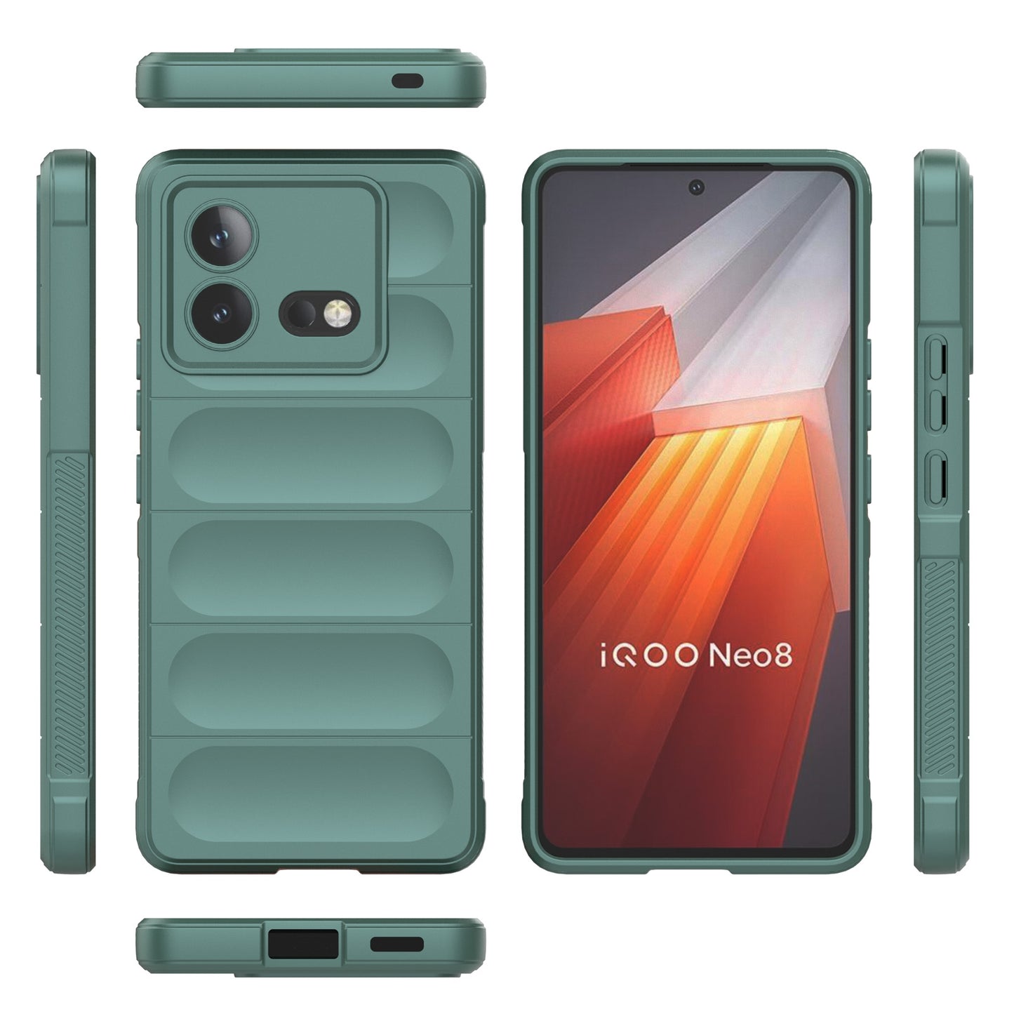 vivo iQOO Neo8 Magic Shield TPU + Flannel Phone Case - Stylish, Durable, and Lightweight Protection