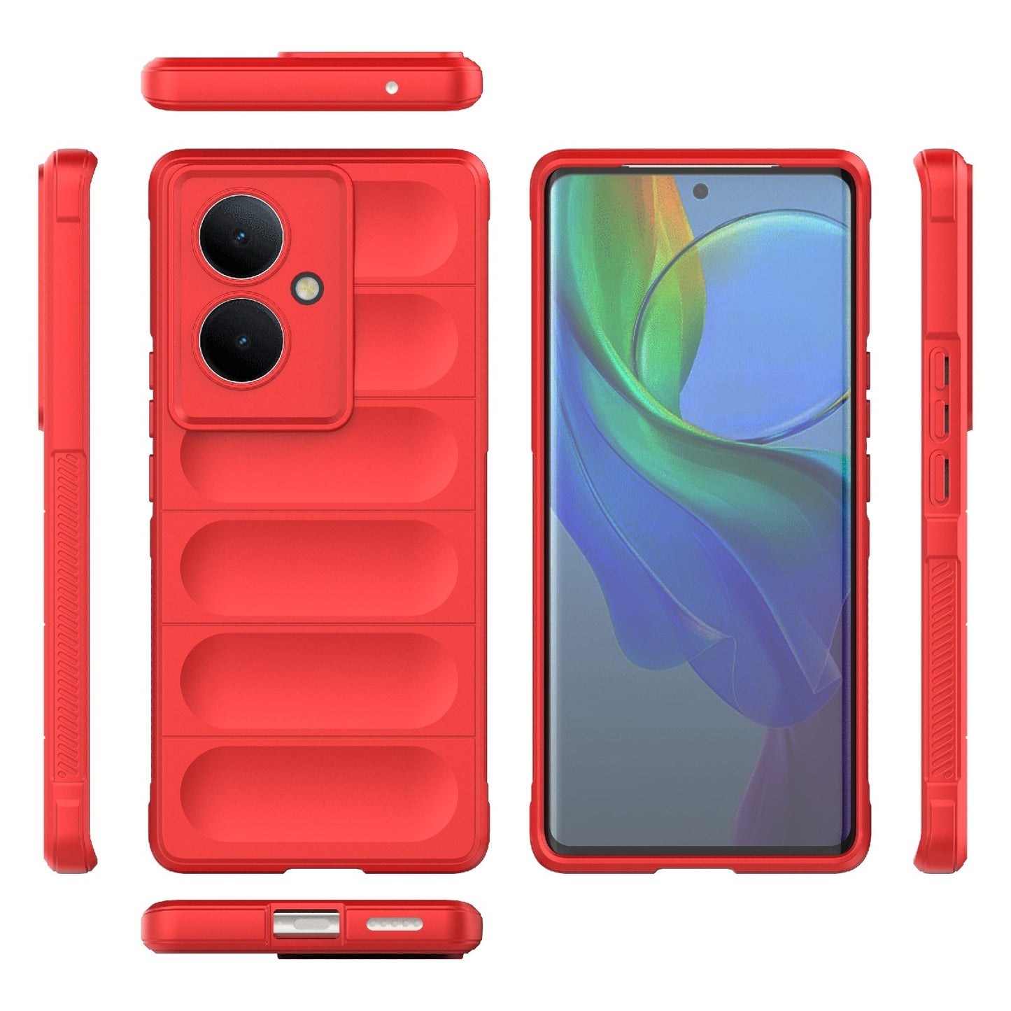 vivo Y78+ Global Magic Shield TPU + Flannel Phone Case - Stylish, Durable, and Lightweight Protection