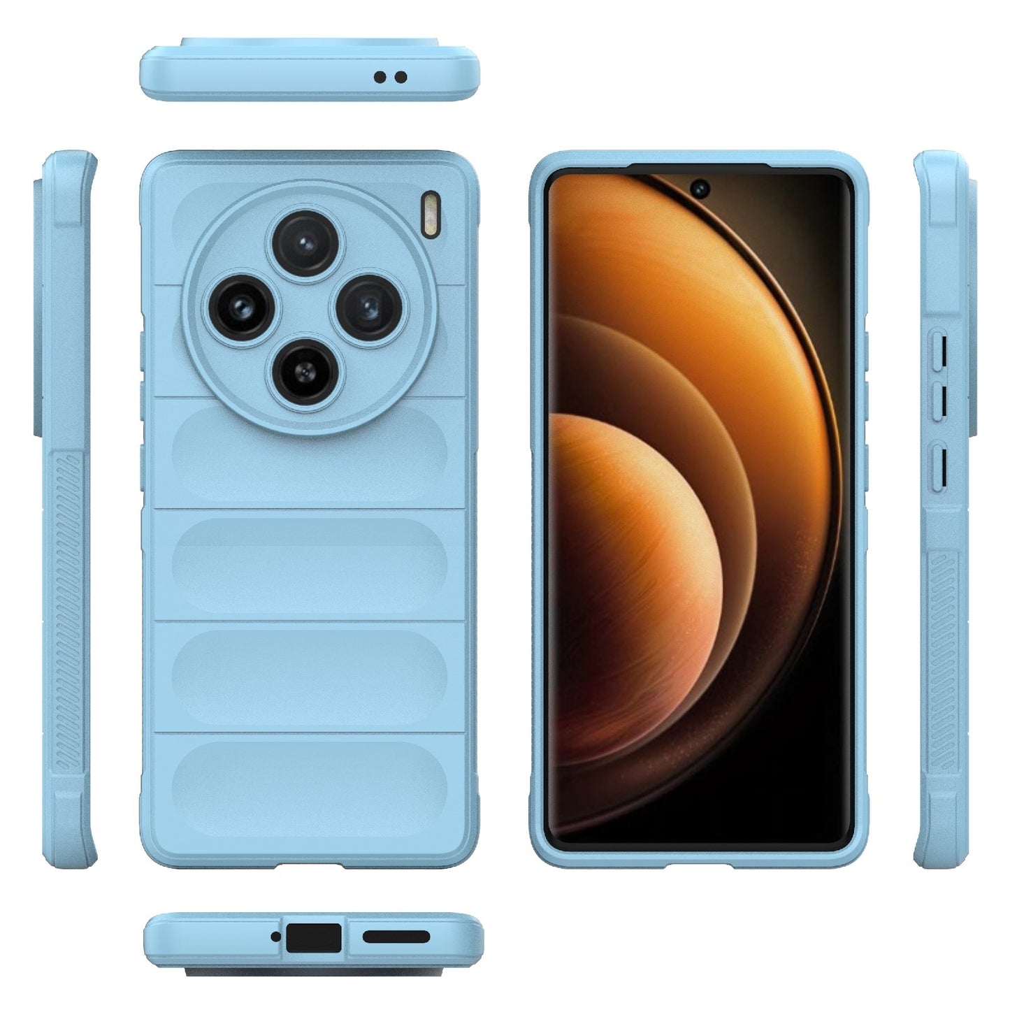 vivo X100 5G Magic Shield TPU + Flannel Phone Case - Stylish, Durable, and Lightweight Protection