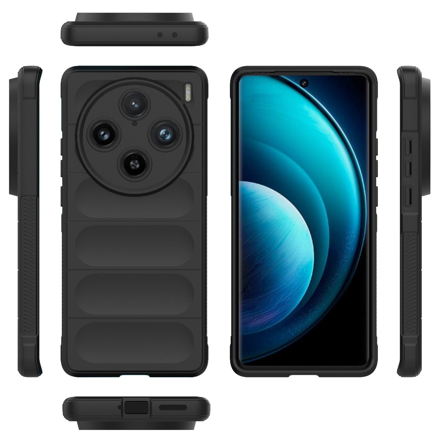 vivo X100 Pro 5G Magic Shield TPU + Flannel Phone Case - Stylish, Durable, and Lightweight Protection