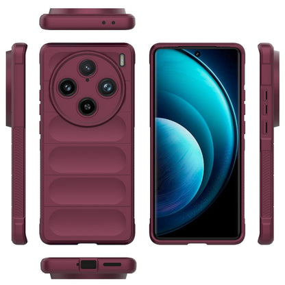 vivo X100 Pro 5G Magic Shield TPU + Flannel Phone Case - Stylish, Durable, and Lightweight Protection