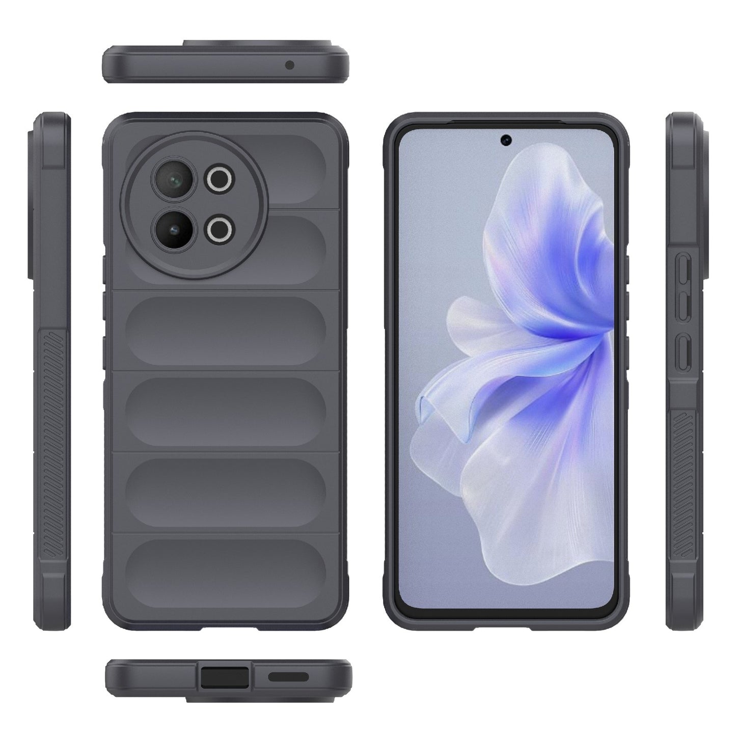 vivo S18E 5G Magic Shield TPU + Flannel Phone Case - Stylish, Durable, and Lightweight Protection