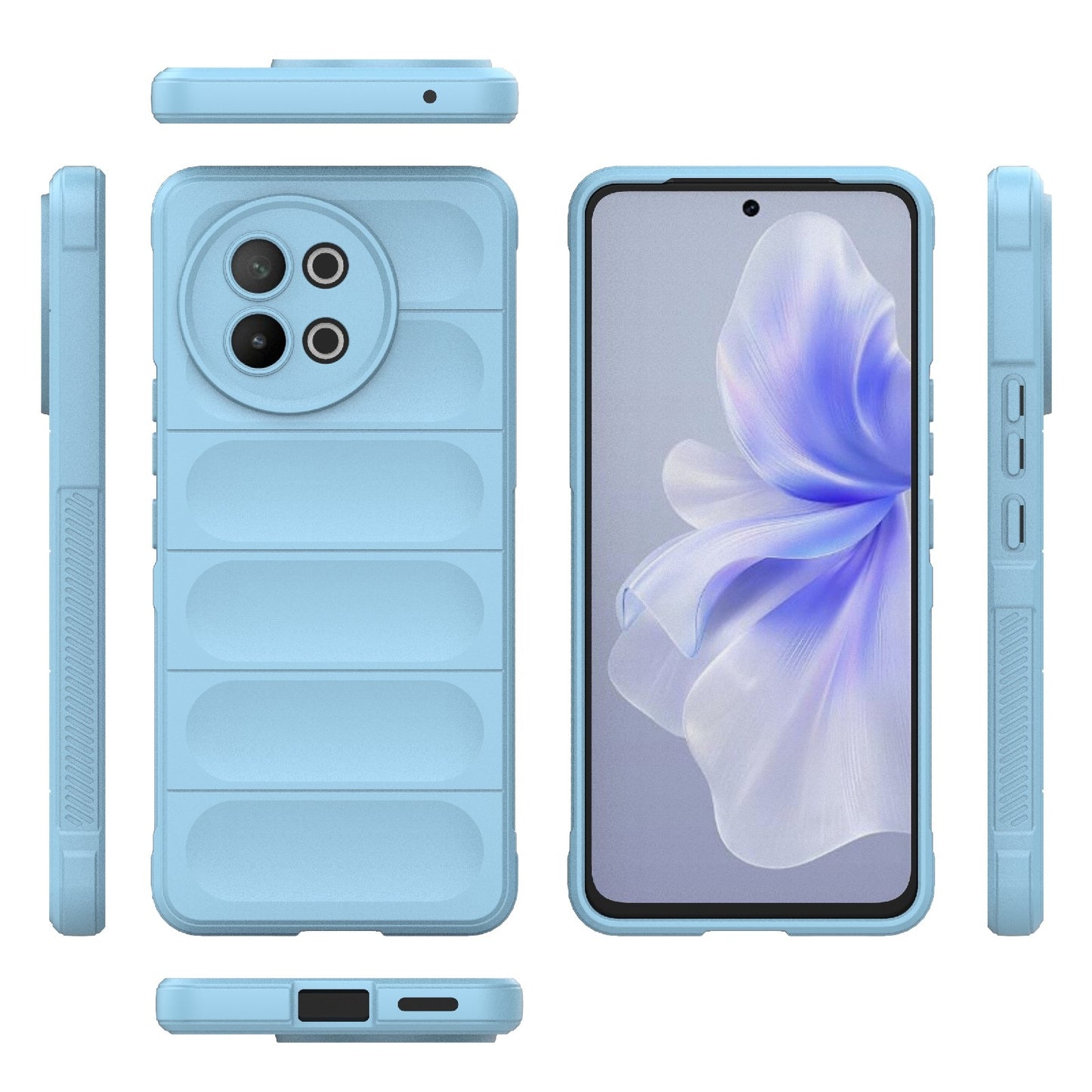 vivo S18E 5G Magic Shield TPU + Flannel Phone Case - Stylish, Durable, and Lightweight Protection