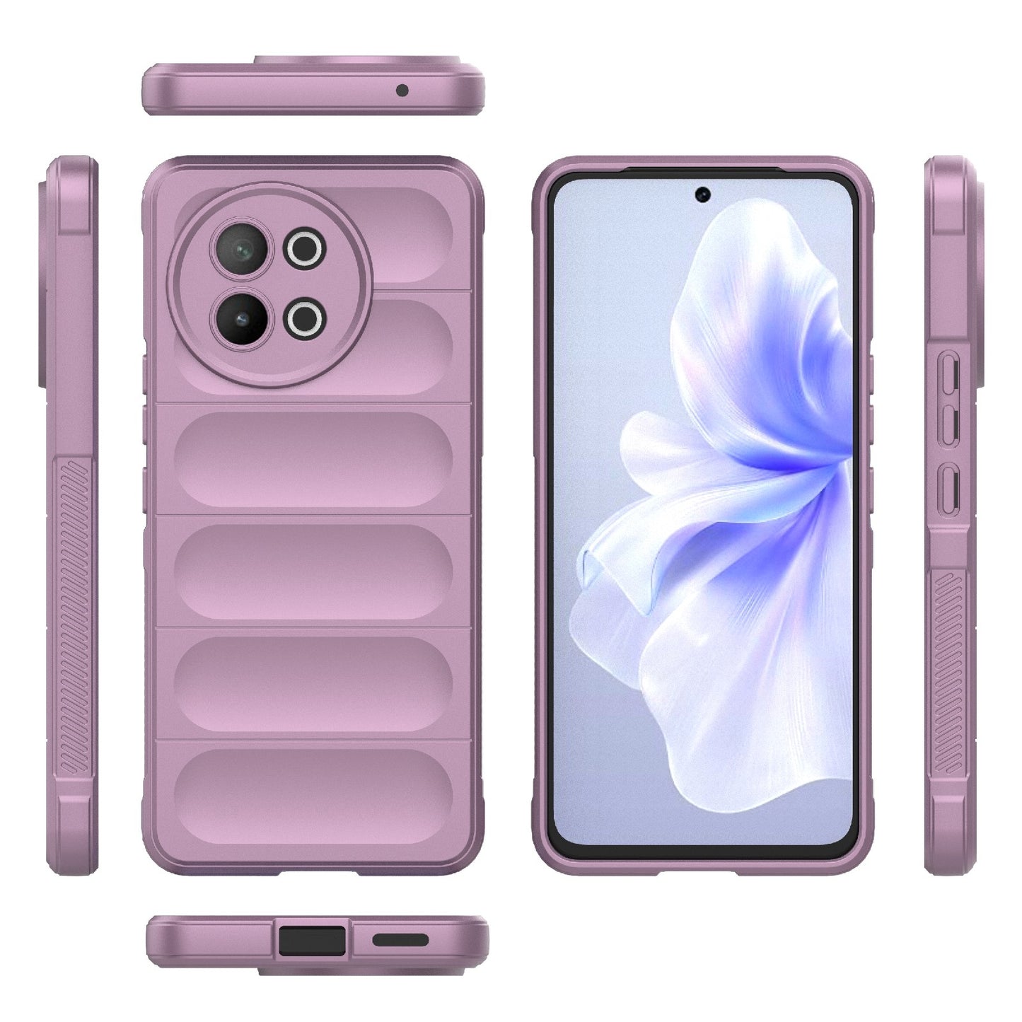 vivo S18E 5G Magic Shield TPU + Flannel Phone Case - Stylish, Durable, and Lightweight Protection