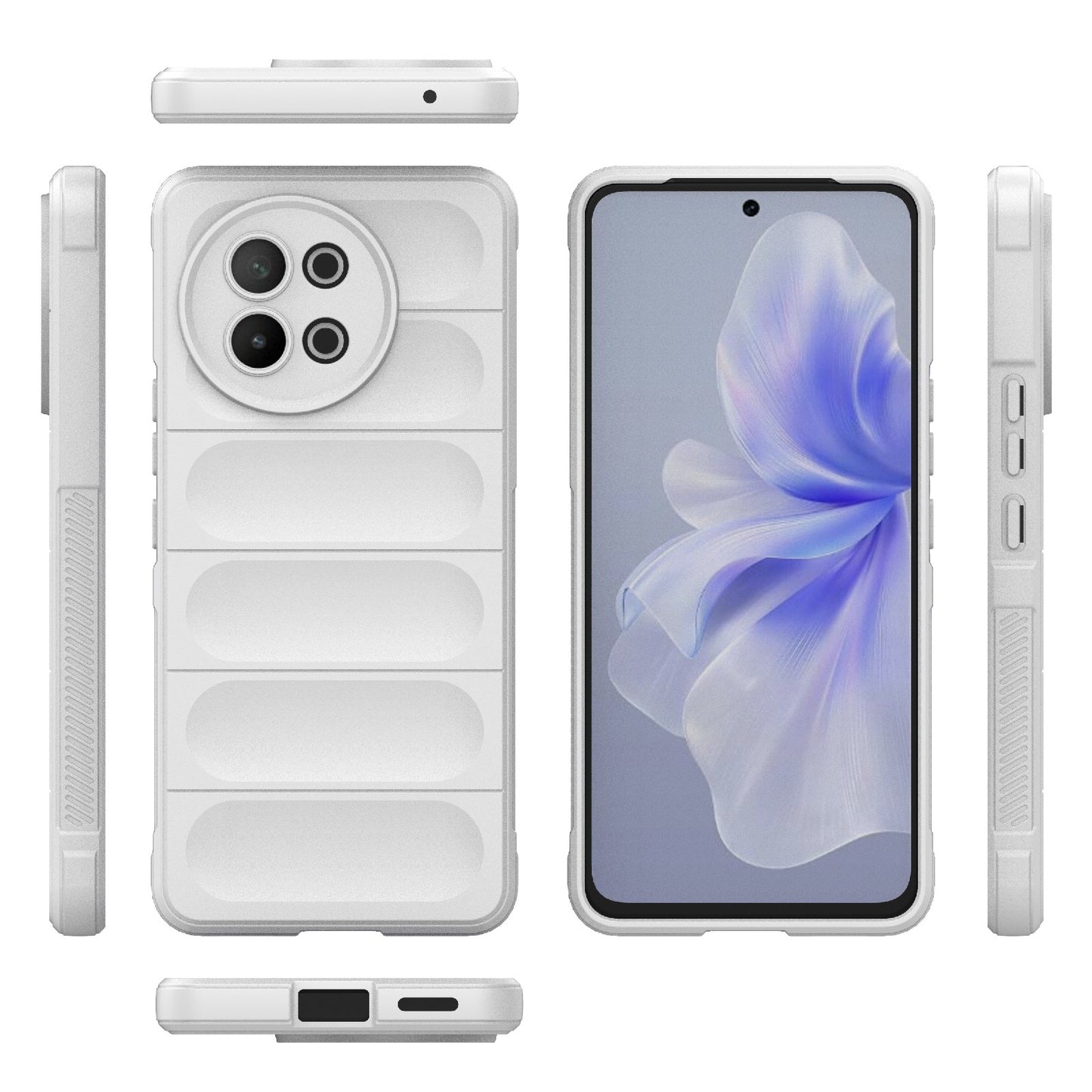 vivo S18E 5G Magic Shield TPU + Flannel Phone Case - Stylish, Durable, and Lightweight Protection