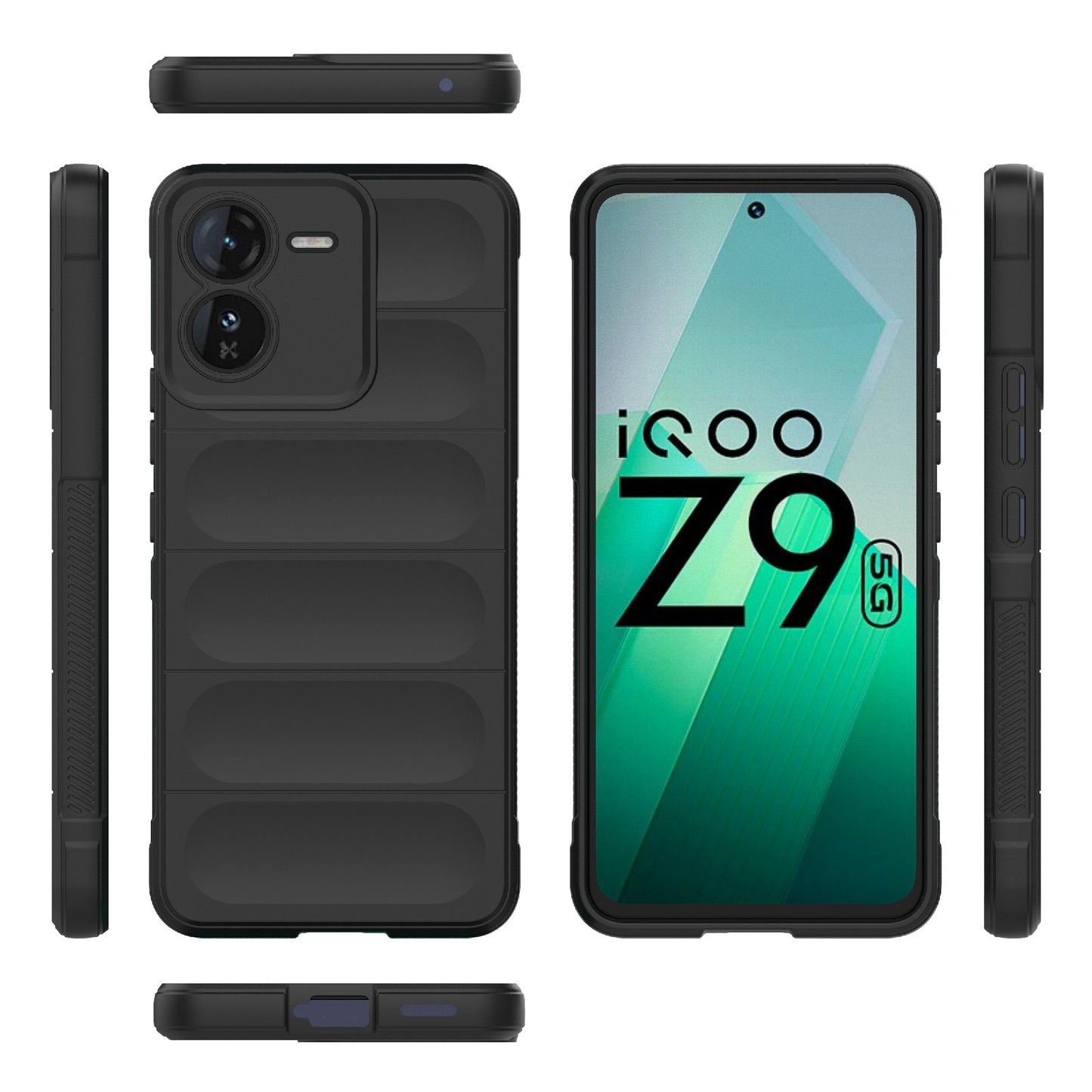 vivo iQOO Z9 5G Magic Shield TPU + Flannel Phone Case - Stylish, Durable, and Lightweight Protection