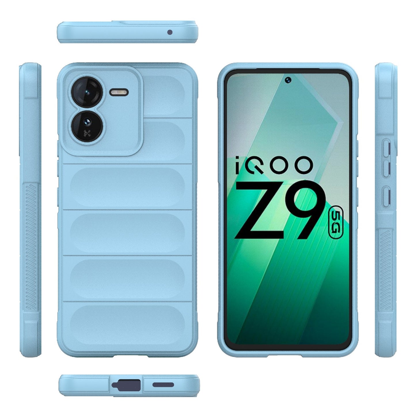 vivo iQOO Z9 5G Magic Shield TPU + Flannel Phone Case - Stylish, Durable, and Lightweight Protection