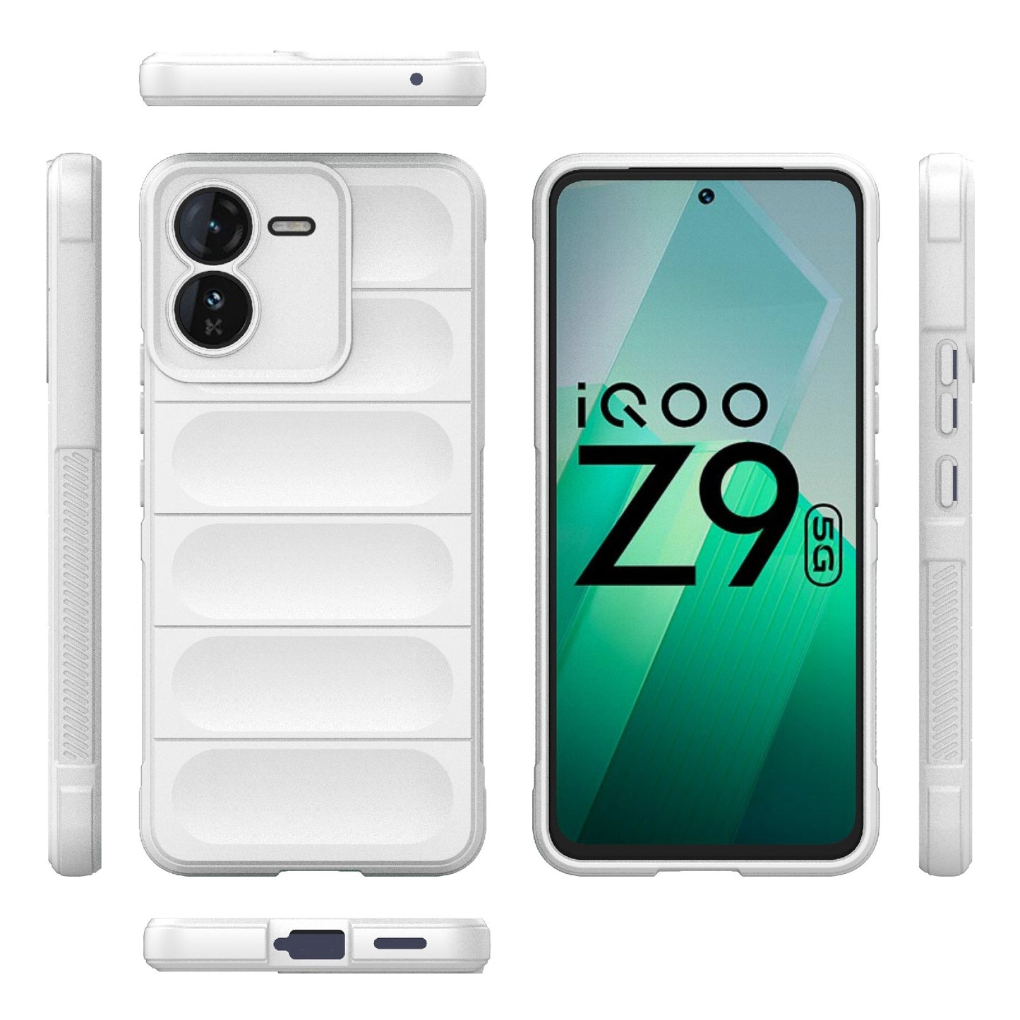 vivo iQOO Z9 5G Magic Shield TPU + Flannel Phone Case - Stylish, Durable, and Lightweight Protection