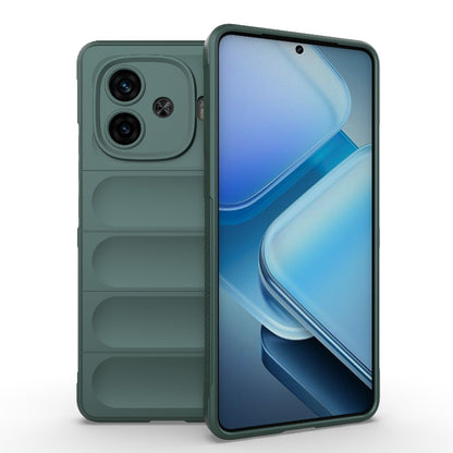 vivo iQOO Z9 Turbo 5G Magic Shield TPU + Flannel Phone Case - Stylish, Durable, and Lightweight Protection