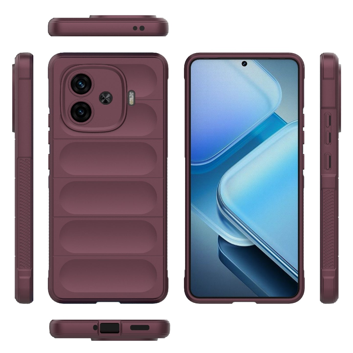 vivo iQOO Z9 Turbo 5G Magic Shield TPU + Flannel Phone Case - Stylish, Durable, and Lightweight Protection