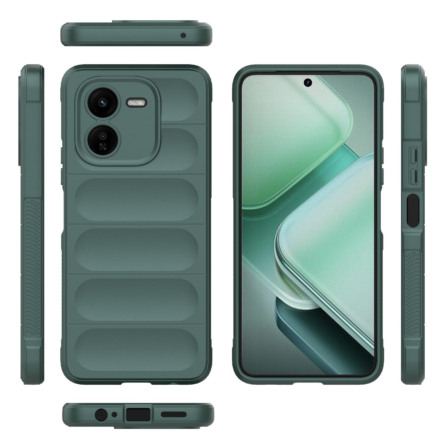 vivo iQOO Z9X 5G Magic Shield TPU + Flannel Phone Case - Stylish, Durable, and Lightweight Protection