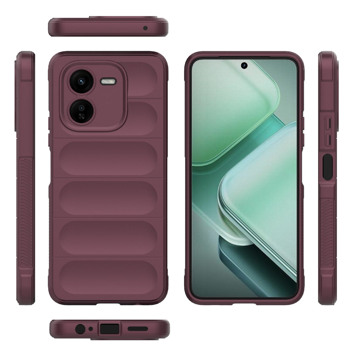 vivo iQOO Z9X 5G Magic Shield TPU + Flannel Phone Case - Stylish, Durable, and Lightweight Protection