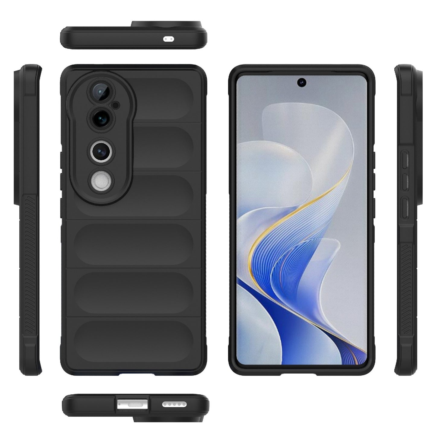 vivo S19 Pro 5G Magic Shield TPU + Flannel Phone Case - Stylish, Durable, and Lightweight Protection