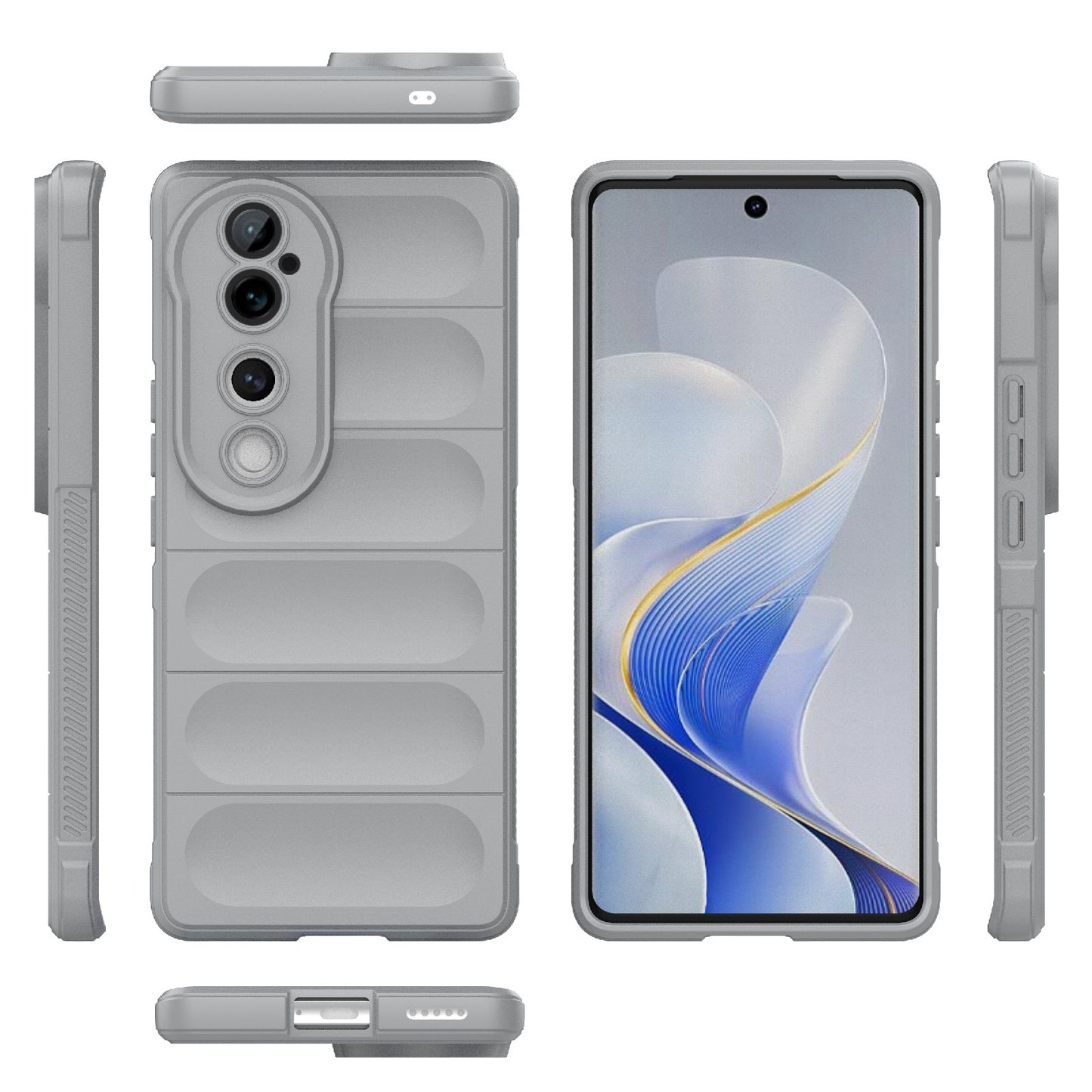 vivo S19 Pro 5G Magic Shield TPU + Flannel Phone Case - Stylish, Durable, and Lightweight Protection