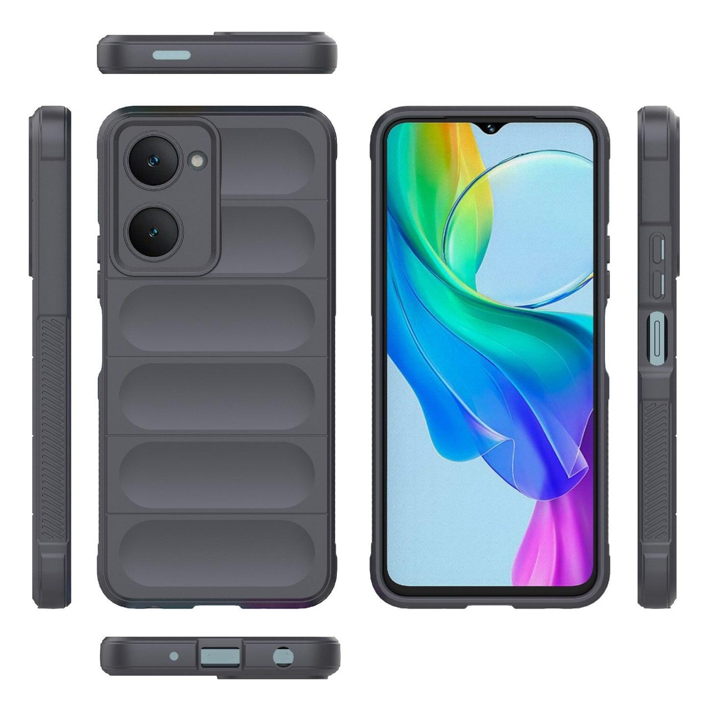 vivo Y28s Global Magic Shield TPU + Flannel Phone Case - Stylish, Durable, and Lightweight Protection