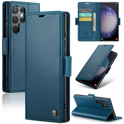 Samsung Galaxy S23 Ultra 5G Case - RFID Leather Wallet with Stand, Card Slot & Litchi Texture